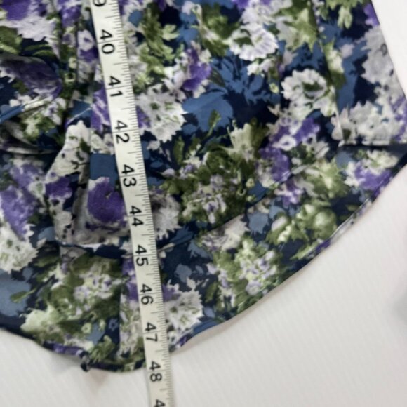 ASTR The Label Size Small Blue Asymmetrical High Low Midi Short Sleeve Dress NWT - Picture 9 of 12